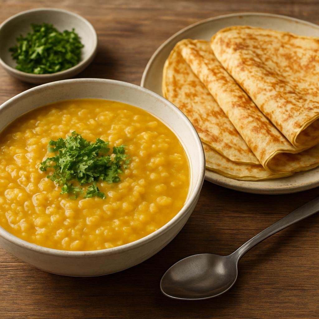 Entree: Sweden – Stockholm & Central Sweden – Ärtsoppa med Pannkakor (Traditional Swedish yellow split-pea soup served with thin pancakes) recipe