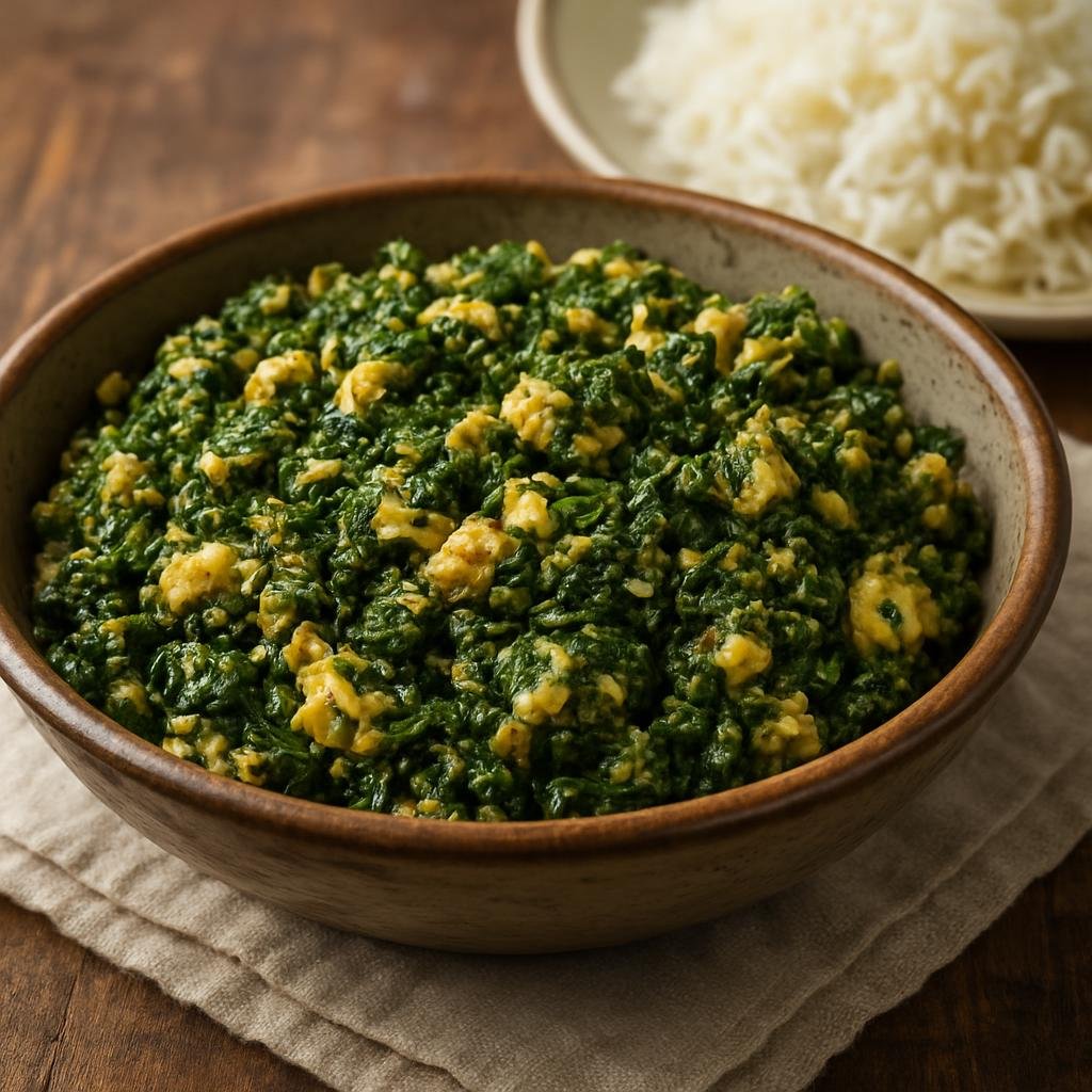 Entree: Iran – Caspian / Gilan – سیرابیج ➤ Sīrābīj (A garlicky Gilani-style sautéed egg and herb dish traditionally served warm with rice) recipe