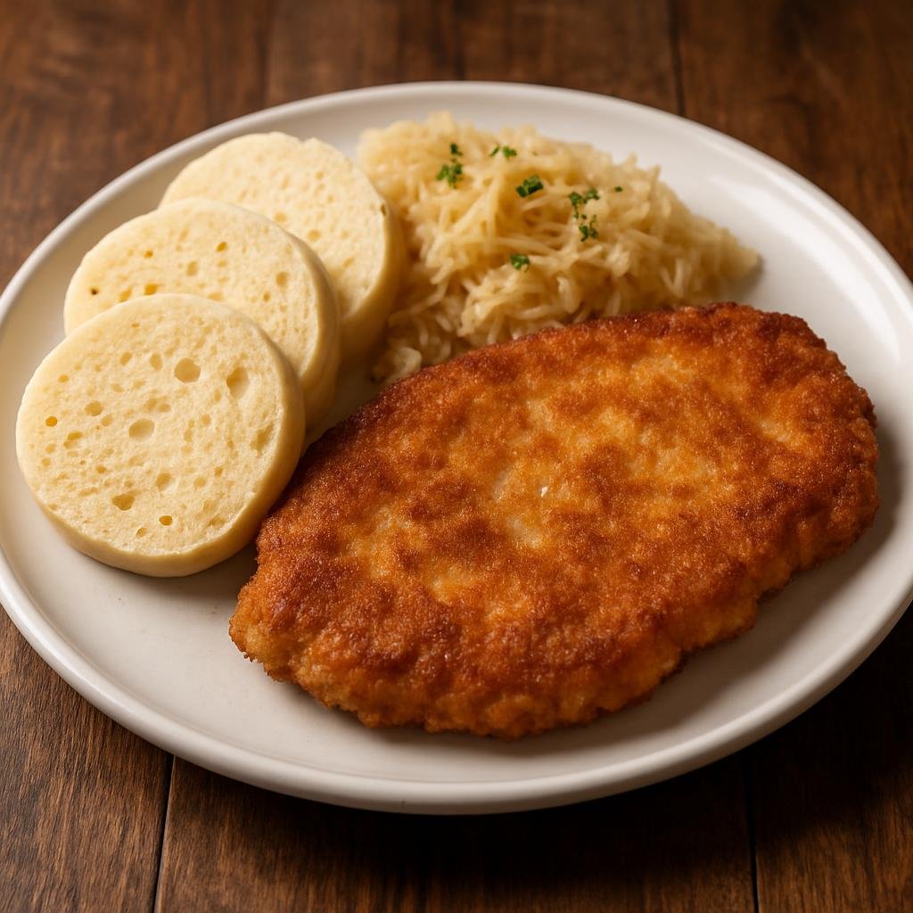 Entree: Czechia – Prague Pub Classics – Řízek (Thin breaded and pan-fried pork cutlet commonly served in Czech pubs) recipe