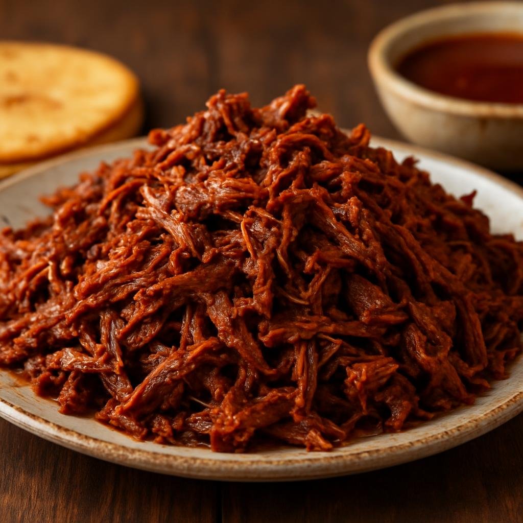 Entree: United States – Arizona-Sonoran – Carne Seca (Salt-cured, air-dried beef rehydrated and cooked into a savory shredded main typical of the Sonoran borderlands) recipe