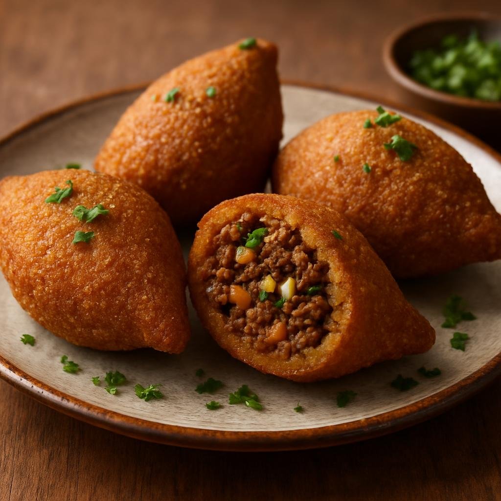 Entree: Iraq – Marsh Arab Cuisine – كبة حلب ➤ Kubbat Halab (Deep-fried bulgur and lamb croquettes stuffed with spiced minced lamb and pine nuts) recipe