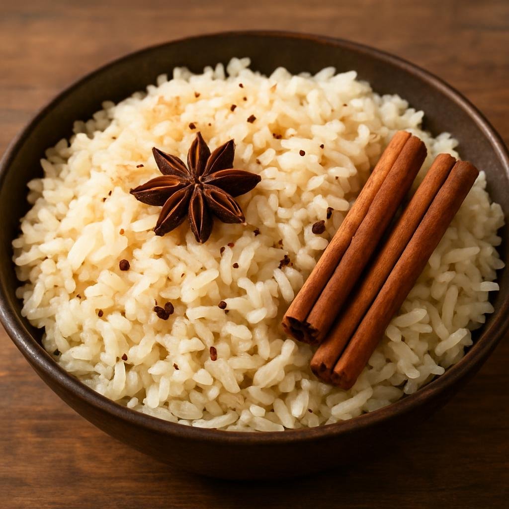Entree: Tanzania – Tanzanian Highlands – Wali wa Nazi (Fragrant coconut rice cooked in coconut milk with warm spices) recipe