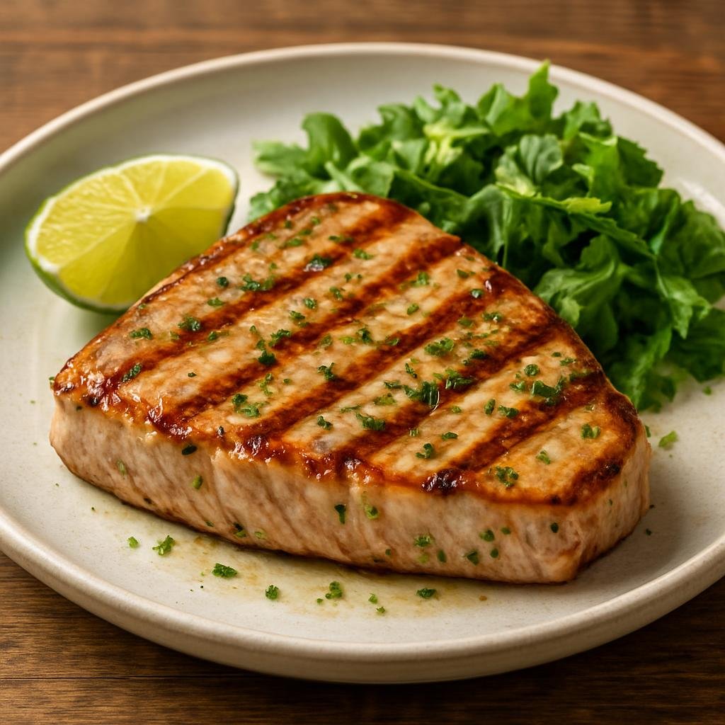 Entree: French Polynesia – Southern Culinary Region – Grilled Tuna with Lime (Grilled fresh tuna steaks marinated with bright lime and island aromatics) recipe