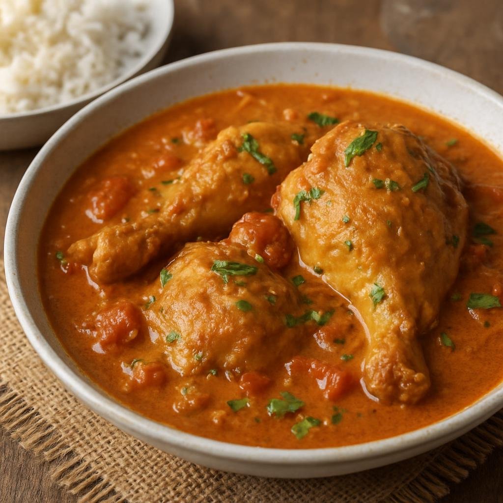 Entree: Senegal – Senegalese Wolof Cuisine – Bassi Salte (peanut and tomato chicken stew) recipe