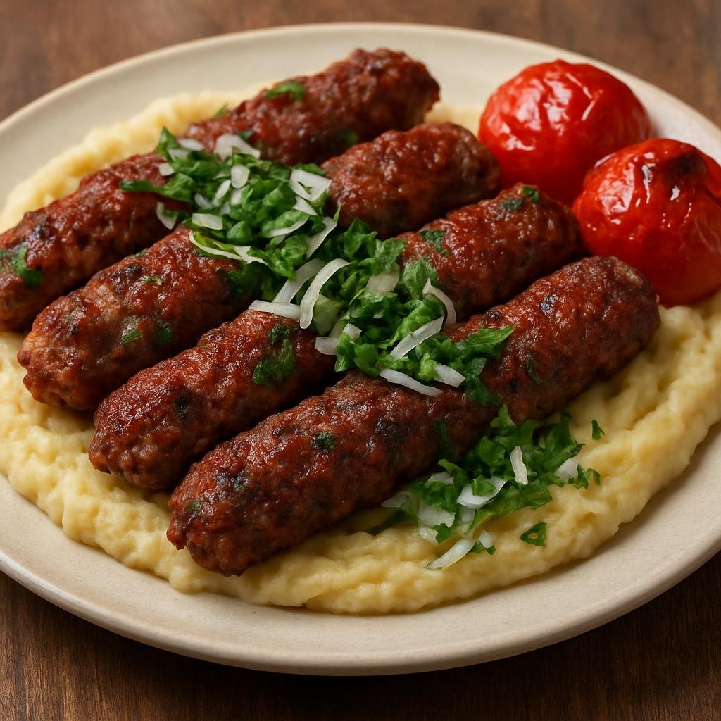 Entree: Turkey – Central Anatolia – Saray Kebabı (Central Anatolian skewered minced lamb kebab seasoned with onion, parsley and regional spices) recipe