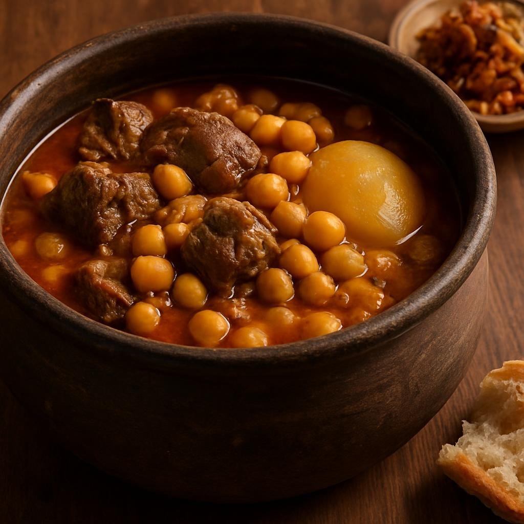 Entree: Iran – Khorasan – دیزی خراسانی ➤ Dizi-ye Khorasani (Hearty slow-cooked lamb and chickpea stew traditionally prepared in a stone or earthenware pot) recipe