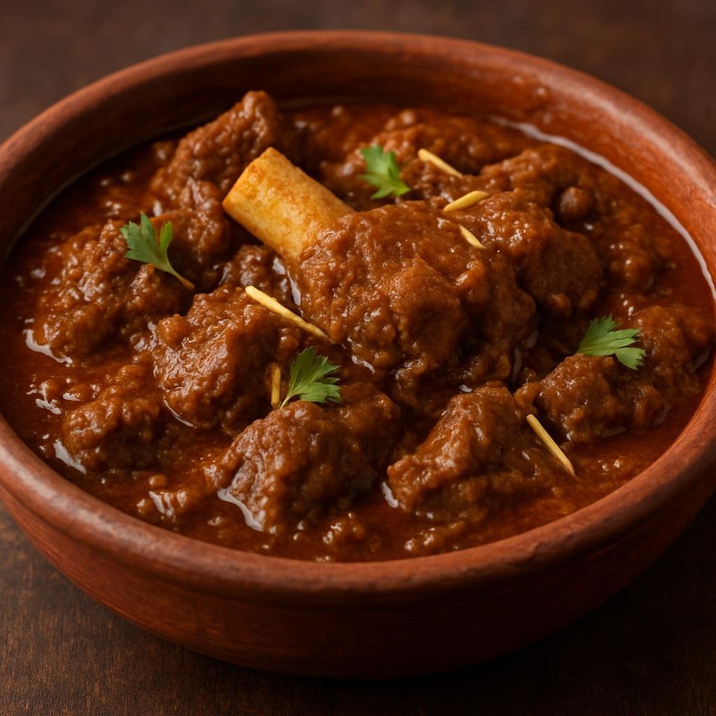 Entree: Pakistan – Khyber Pakhtunkhwa – دم پخت ➤ Dum Pukht (Meat slow-cooked in a sealed pot so it braises in its own steam and aromatic spices) recipe