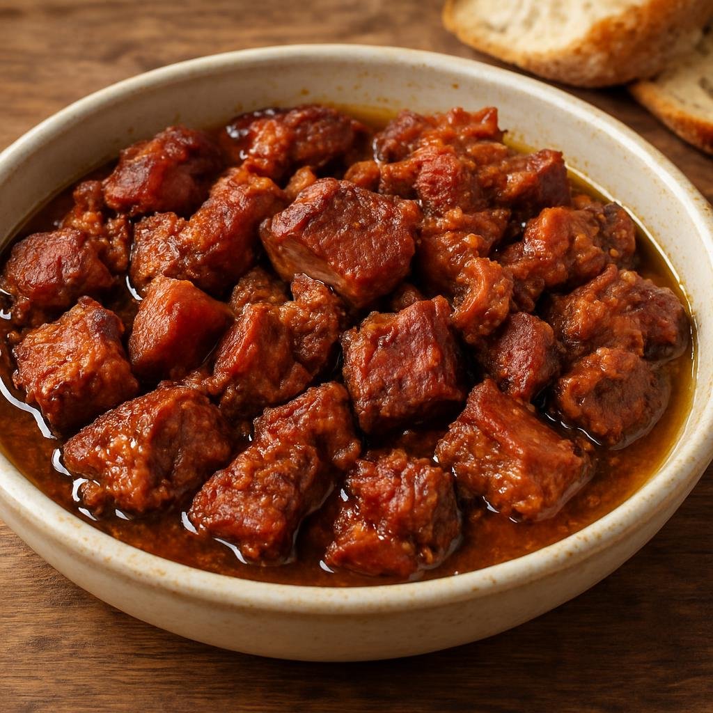 Entree: Greece – Greek Pontic Cuisine – Ποντιακός καβουρμάς ➤ Pontiakos kavourmas (Spiced preserved pork confit cooked and stored in its rendered fat from the Pontic Greek tradition) recipe