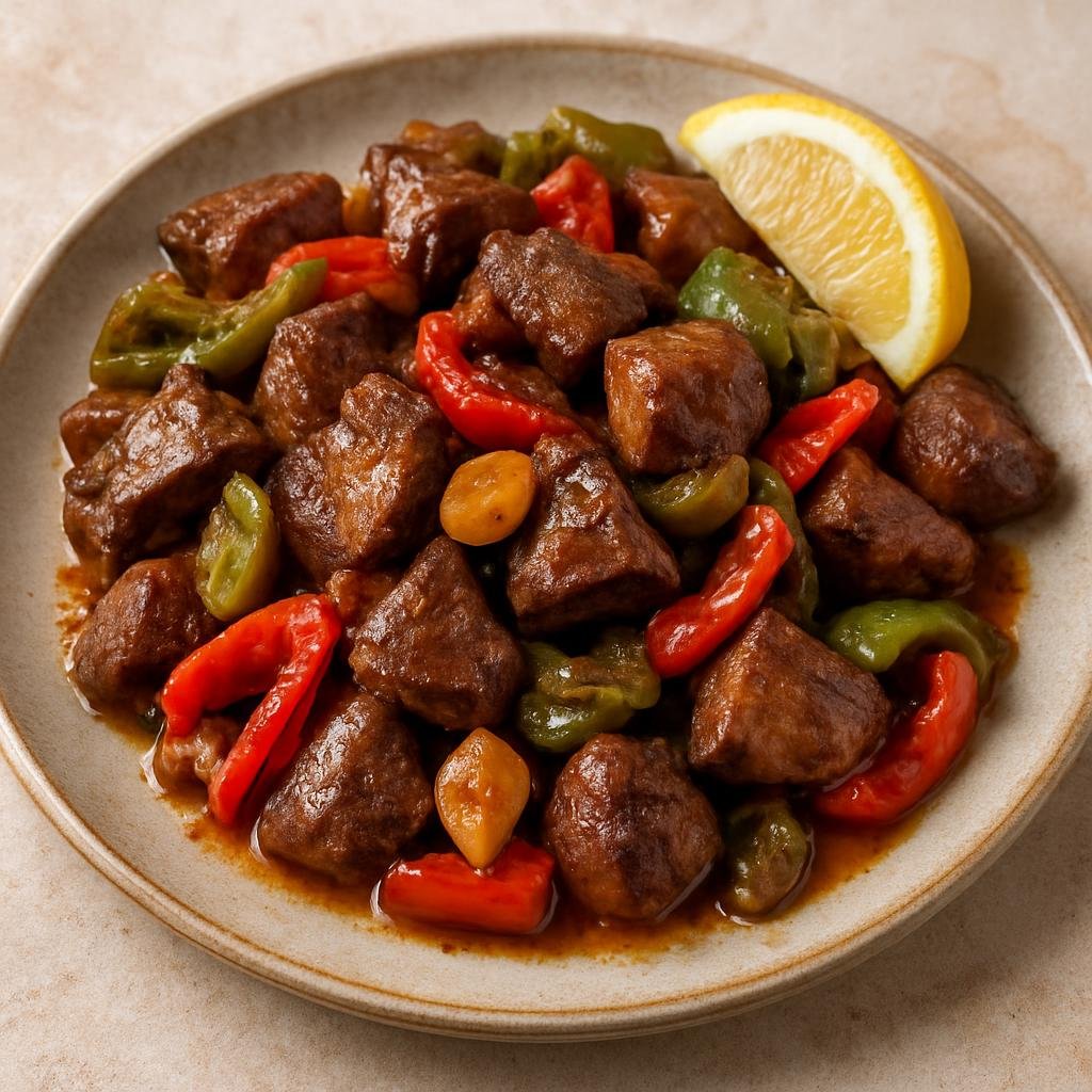Entree: Egypt – Upper Egypt – كبدة إسكندراني ➤ Kibda Iskandarani (Spiced Egyptian-style sautéed liver with garlic, peppers, and a bright vinegar or lemon finish) recipe
