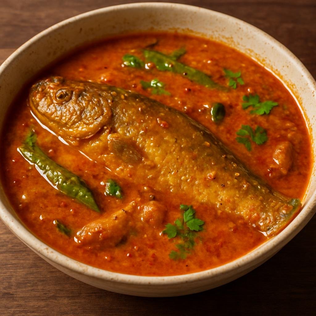 Entree: Bangladesh – Sylhet – পাবদা মাছের ঝাল ➤ Pabda Macher Jhal (Spicy mustard-based curry of pabda river catfish) recipe