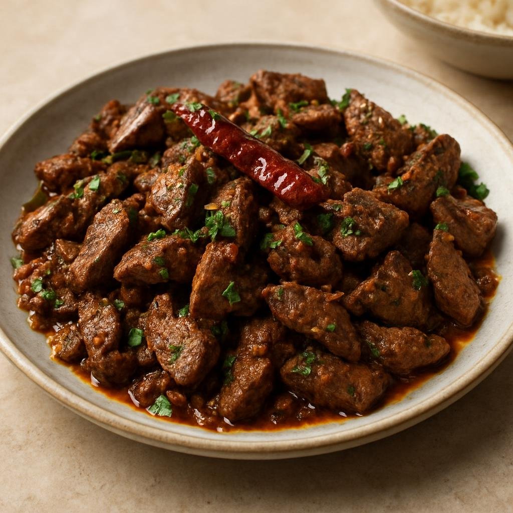 Entree: Egypt – Upper Egypt – كبدة إسكندراني ➤ Kebda Iskandarani (Alexandrian-style spiced sautéed liver with garlic, cumin, and chili) recipe