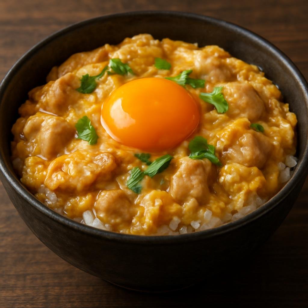 Entree: Japan – Kanto / Tokyo – 親子丼 ➤ Oyakodon (A rice bowl topped with simmered chicken and soft-cooked eggs) recipe