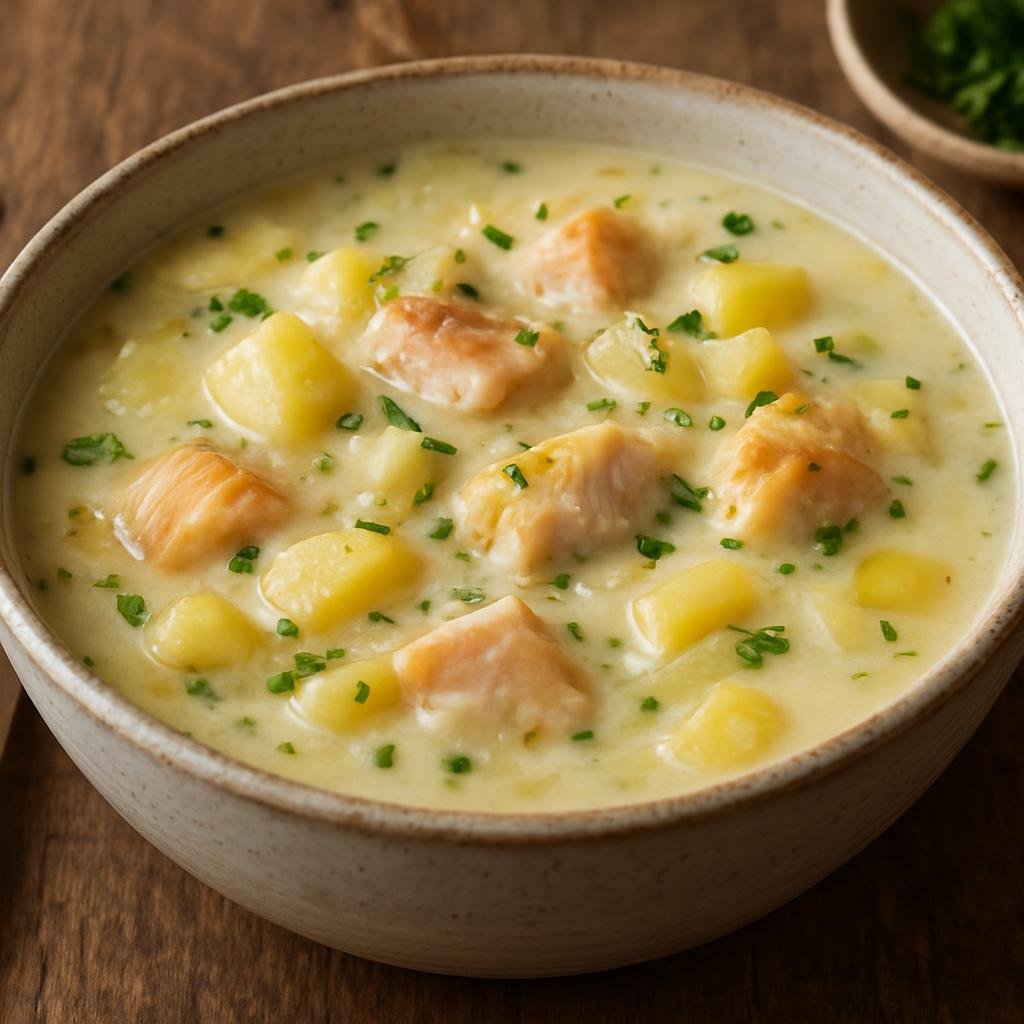 Entree: United Kingdom – Scotland Highlands – Cullen Skink (Hearty smoked haddock, potato and onion soup from northeast Scotland) recipe